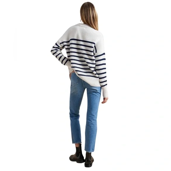 La Ligne Marin Sweater. S. Cream/Navy. EUC. - Picture 5 of 12